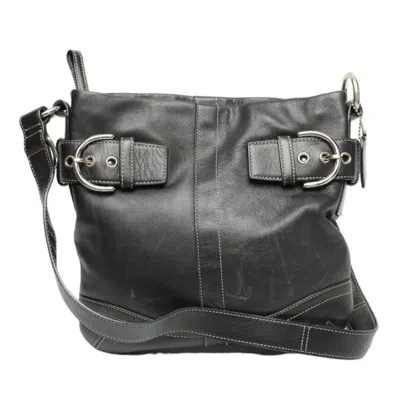 Pre-owned Coach Black Leather Shoulder Bag ()