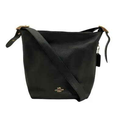 Pre-owned Coach Black Leather Shoulder Bag ()