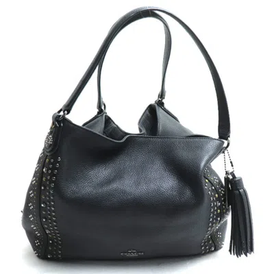 Pre-owned Coach Black Leather Shoulder Bag ()
