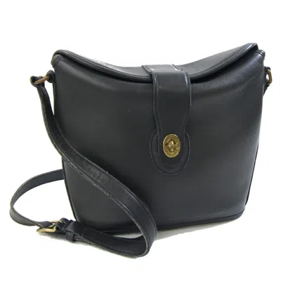 Pre-owned Coach Black Leather Shoulder Bag ()
