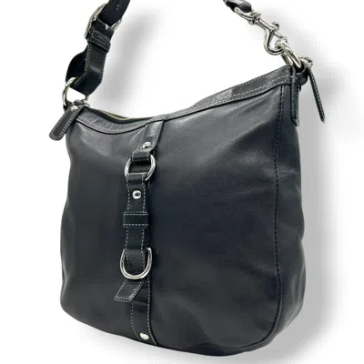 Pre-owned Coach Black Leather Shoulder Bag ()