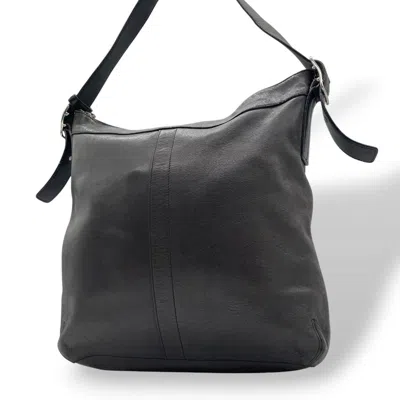 Pre-owned Coach Black Leather Shoulder Bag ()