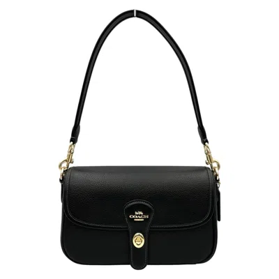 Pre-owned Coach Black Leather Shoulder Bag ()