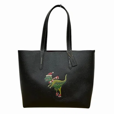 Pre-owned Coach Black Leather Shoulder Bag Tote Bag ()