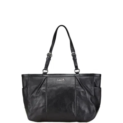 Pre-owned Coach Black Leather Shoulder Bag Tote Bag ()