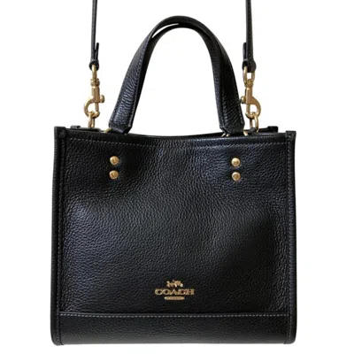 Pre-owned Coach Black Leather Shoulder Bag Tote Bag ()