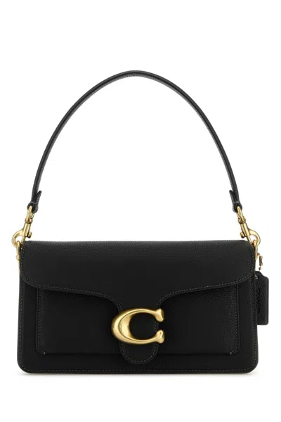 Coach Black Leather Tabby 26 Handbag