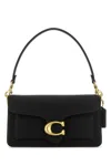 Coach Black Leather Tabby 26 Handbag In Black
