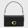 Coach Tabby 26 Leather Shoulder Bag In Black