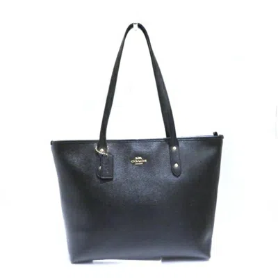 Pre-owned Coach Black Leather Tote Bag ()