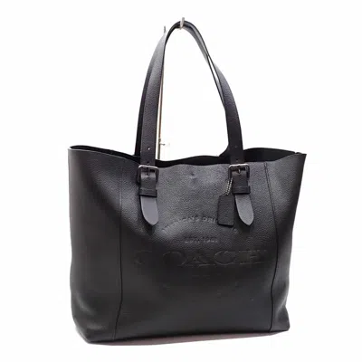 Pre-owned Coach Black Leather Tote Bag ()