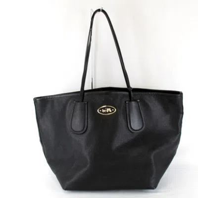 Pre-owned Coach Black Leather Tote Bag ()
