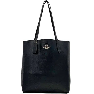Pre-owned Coach Black Leather Tote Bag ()