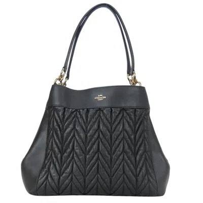 Pre-owned Coach Black Leather Tote Bag ()