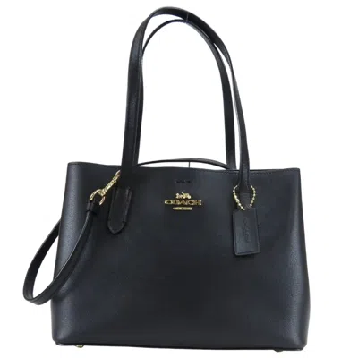 Pre-owned Coach Black Leather Tote Bag ()