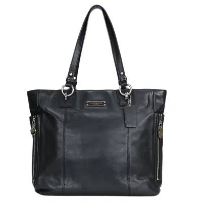 Pre-owned Coach Black Leather Tote Bag ()