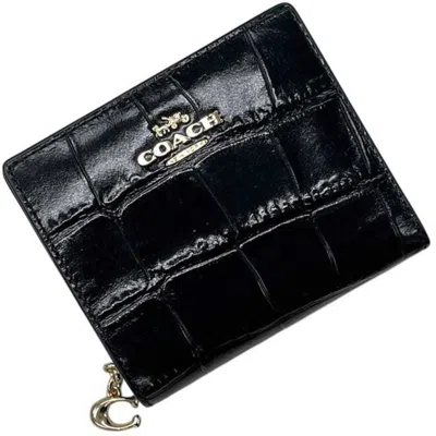 Pre-owned Coach Black Leather Wallet (bi-fold) ()