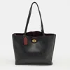 Coach Willow Pebbled Leather Tote Bag In Black
