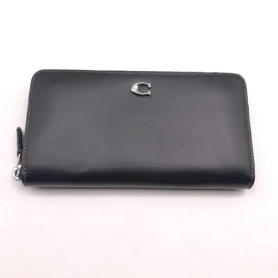 Pre-owned Coach Black Long Wallet (bi-fold) ()