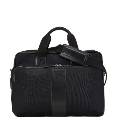Pre-owned Coach Black Nylon Leather Shoulder Bag ()