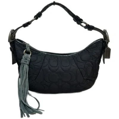 Pre-owned Coach Black Nylon Shoulder Bag ()