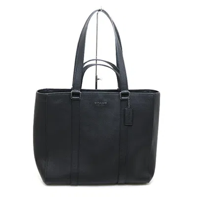 Pre-owned Coach Black Pink White Yellow Leather Shoulder Bag Tote Bag () In Black, Pink, White, Yellow