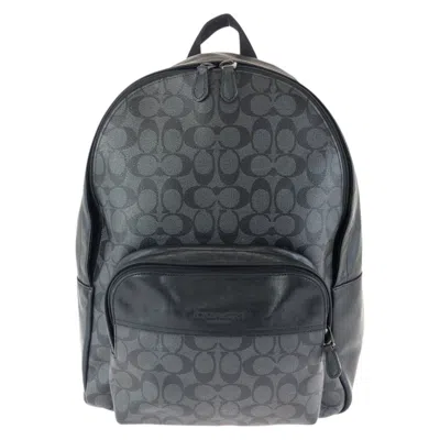 Pre-owned Coach Black Pvc Leather Backpack ()