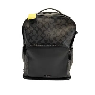 Pre-owned Coach Black Pvc Leather Backpack ()