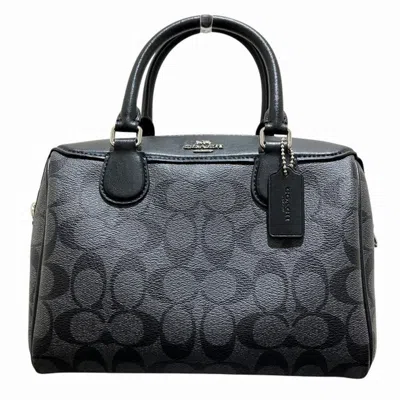 Pre-owned Coach Black Pvc Leather Handbag Shoulder Bag ()