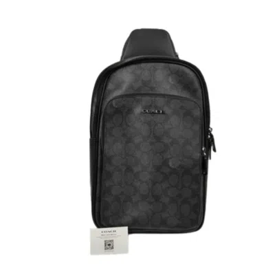 Pre-owned Coach Black Pvc Leather Shoulder Bag Sling Bag ()