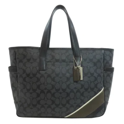 Pre-owned Coach Black Pvc Tote Bag ()