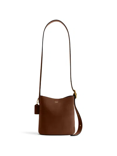 Coach Bleecker 21 Leather Shoulder Bag In Brown