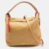 Coach Bleecker Beige Leather Hobos In Sand