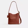 Coach Bleecker Bucket Bag In Burgundy