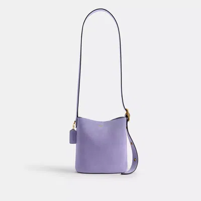 Coach Bleecker Bucket Bag 21 In Purple