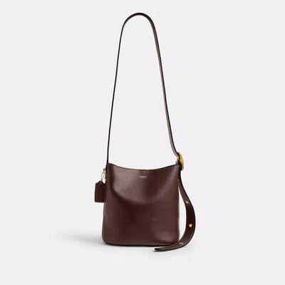 Coach Bleecker Bucket Bag 21 In Brown
