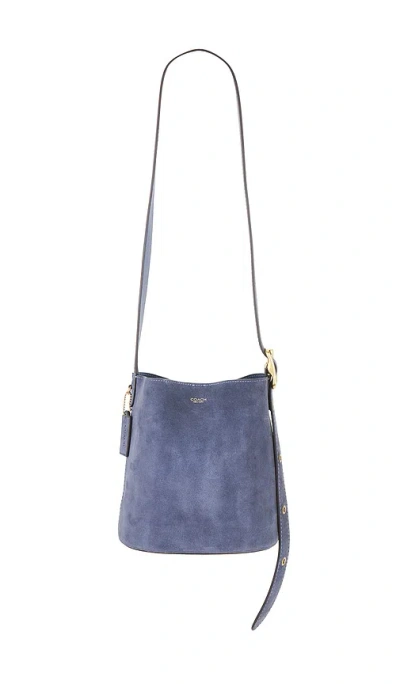 Coach Bleecker Bucket Bag 21 In Blue