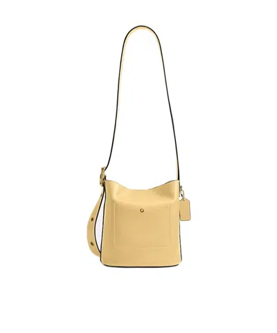 COACH BLEECKER LEATHER BUCKET BAG