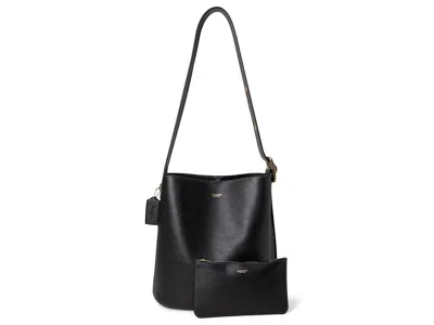 Coach Bleecker Bucket Bag Shoulder Handbags Black: One Size