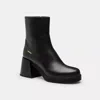 Coach Block Heel Boot In Black