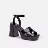 Coach Block Heel Sandal In Black