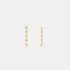 Coach Block Letters Linear Earrings