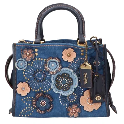 Pre-owned Coach Blue Denim Handbag ()