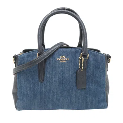 Pre-owned Coach Blue Denim Handbag ()