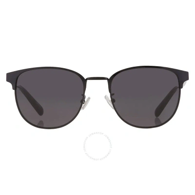 Coach Blue Grey Oval Men's Sunglasses Hc7148 939387 54 In Black / Blue / Grey