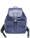 Coach Blue Leather Backpack (authentic Pre-loved)