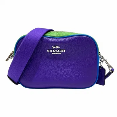 Pre-owned Coach Blue Leather Shoulder Bag () In Multi