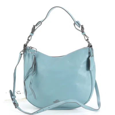 Pre-owned Coach Blue Leather Shoulder Bag Tote Bag ()