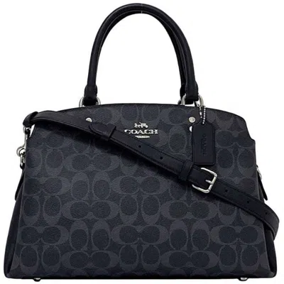 Pre-owned Coach Blue Navy Leather Handbag Shoulder Bag ()