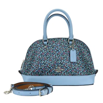 Pre-owned Coach Blue Pvc Leather Handbag Shoulder Bag ()